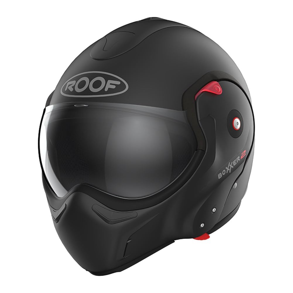ROOF Helm Boxxer 2 Mattschwarz Größe XXL | | Helmen | Quick Release ratelsluiting | Kunststoff | geeignet für Moped, Motorrad, Mofa, Roller ROOF Helm Boxxer 2 Mattschwarz Größe XXL | | Helmen | Quick Release ratelsluiting | Kunststoff | geeignet für Moped, Motorrad, Mofa, Roller von ROOF