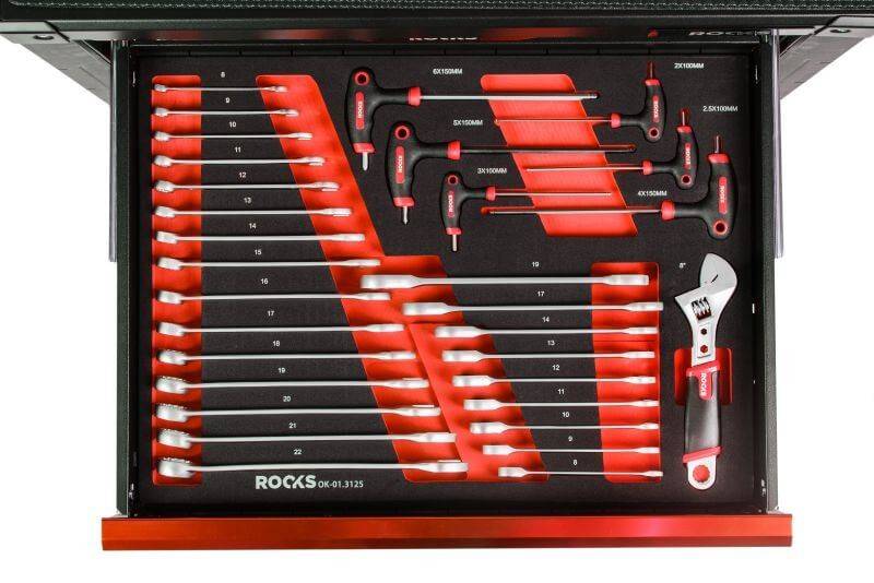 ROOKS Werkzeugset OK-01.3125 Werkzeugsatz,Steckschlüsselsatz,Werkzeug Set,Werkzeug Kit von ROOKS