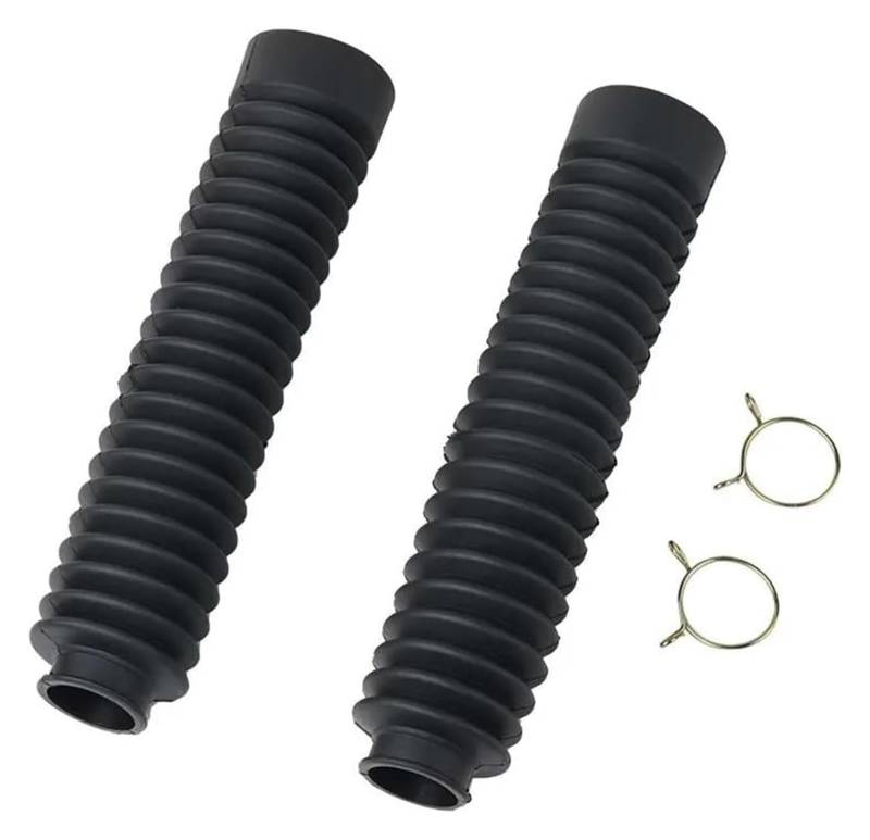 Für Suz&uki Für DJEBEL 125 200 1993-1999 Motorrad-Vorderradgabel-Gummiabdeckung Stoßdämpferschutz-Kit Staubschutzhülle Gamaschen Stabilisatordämpfer Motorrad Dämpfer Stabilisator von RORLL