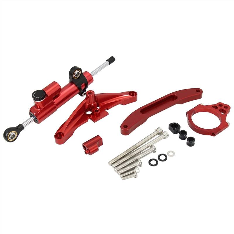 Für Y&AMAHA Für FZ1 FAZER 2006–2015, Neuer Lenkungsdämpfer-Stabilisator, Motorrad-Richtungsdämpfer, Halterungs-Stützsatz Motorrad Dämpfer Stabilisator(12) von RORLL
