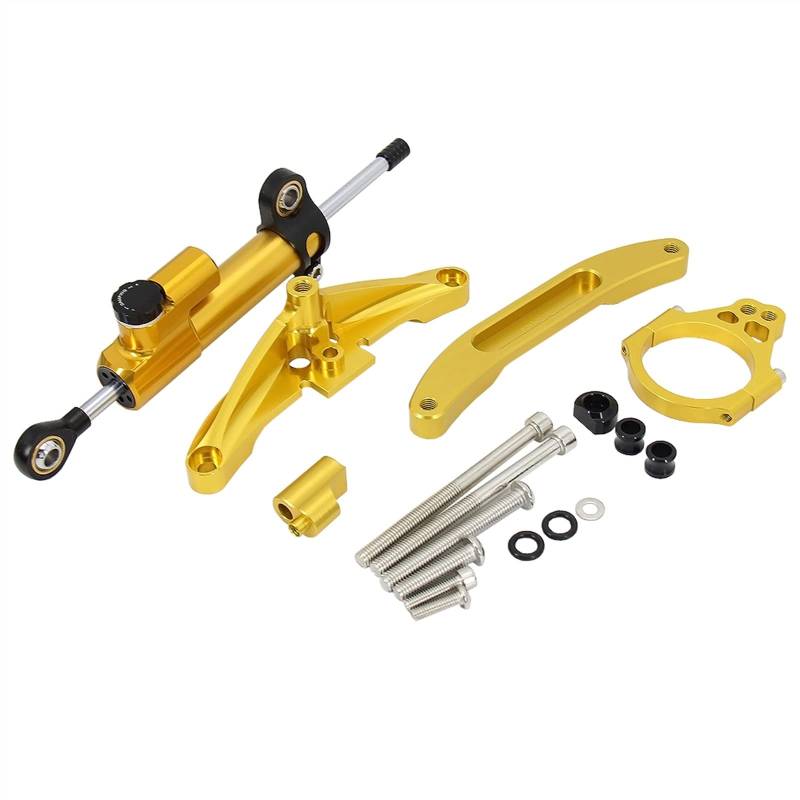 Für Y&AMAHA Für FZ1 FAZER 2006–2015, Neuer Lenkungsdämpfer-Stabilisator, Motorrad-Richtungsdämpfer, Halterungs-Stützsatz Motorrad Dämpfer Stabilisator(16) von RORLL