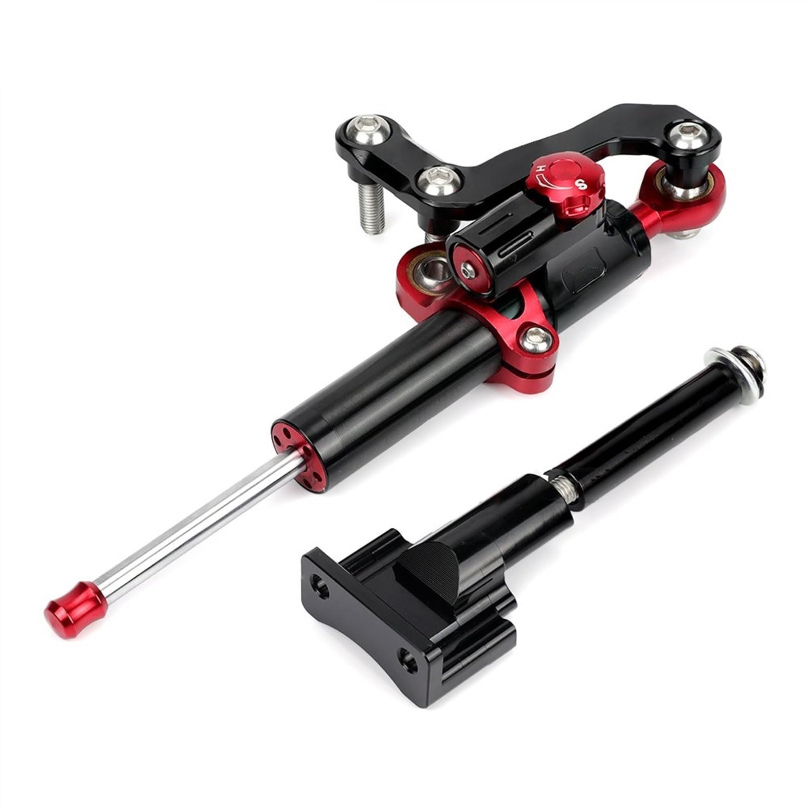 Für Y&AMAHA Für MT-03 2020-2023 Linear Lenkungsdämpfer Stabilisator Lenkungsstabilisator Motorrad Umgekehrt Sichere Lenkerhalterung Motorrad Dämpfer Stabilisator(2) von RORLL