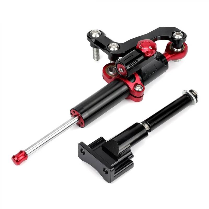 Für Y&AMAHA Für MT-03 2020-2023 Linear Lenkungsdämpfer Stabilisator Lenkungsstabilisator Motorrad Umgekehrt Sichere Lenkerhalterung Motorrad Dämpfer Stabilisator(2) von RORLL