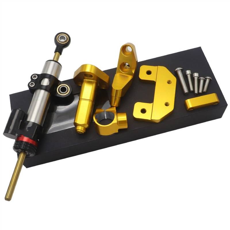 Für Y&AMAHA Für YZF R3 Für YZF R25 2014 2015 2016 Motorrad CNC Dämpfer LenkstabilisatorLinear Umgekehrte Sicherheitssteuerung + Halterung Motorrad Dämpfer Stabilisator(7) von RORLL