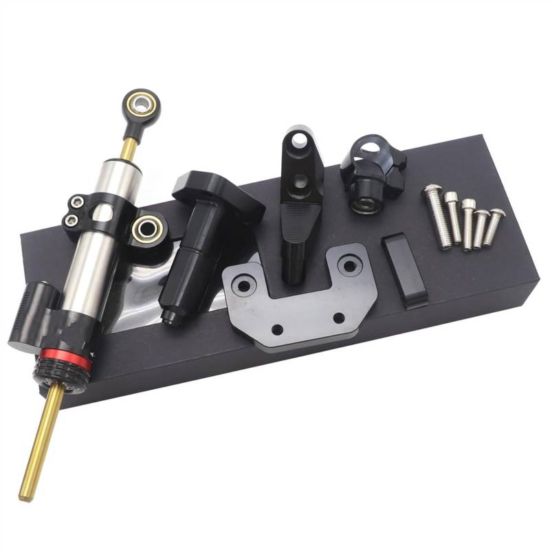 Für Y&AMAHA Für YZF R3 Für YZF R25 2014 2015 2016 Motorrad CNC Dämpfer LenkstabilisatorLinear Umgekehrte Sicherheitssteuerung + Halterung Motorrad Dämpfer Stabilisator(8) von RORLL
