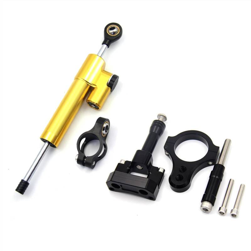 Für Y&AMAHA Für YZF R3 Für YZF R25 Für MT-03 Für MT-25 2015 2016 2017 CNC Motorrad Stabilisator Lenkungsdämpfer Montagehalterung Unterstützungssatz Motorrad Dämpfer Stabilisator(12) von RORLL