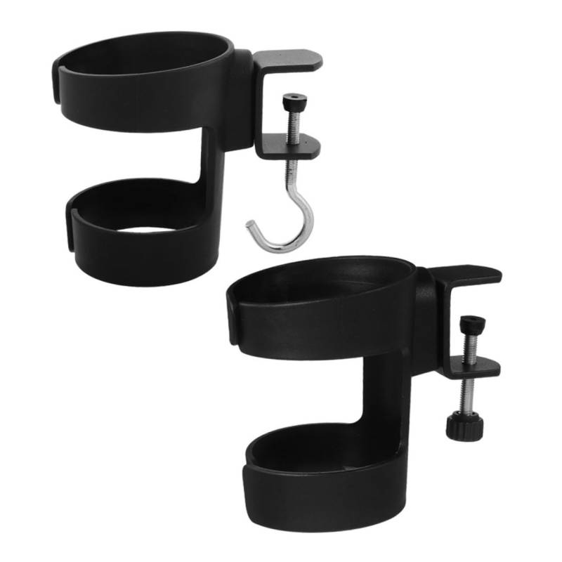 RORPOIR 2 Stück Wasserbecherhalter Für Den Büro Schreibtisch Gaming Schreibtisch Getränkehalter Für Gartenstühle Schreibtisch Getränkehalter Klemm Getränkehalter Desktop Becherhalter von RORPOIR