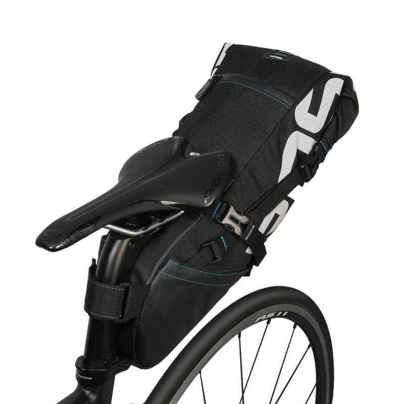 ROSEBEAR Satteltasche für Rennrad, 10 l, Rückentasche für Fahrradsitz, wasserdicht, Saddle Pack, Aufbewahrungstasche für Fahrrad, MTB, BMX, MTB, reflektierend, große Kapazität, Schwarz von ROSEBEAR