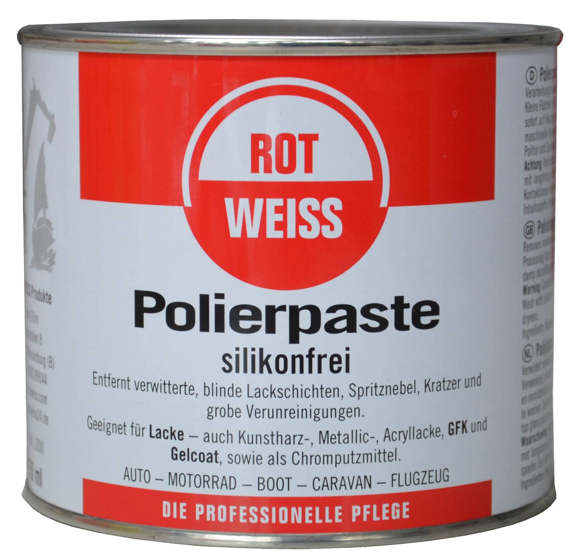 ROTWEISS 1000 Polierpaste 750ml ROTWEISS 1000 Polierpaste 750ml von ROT WEISS