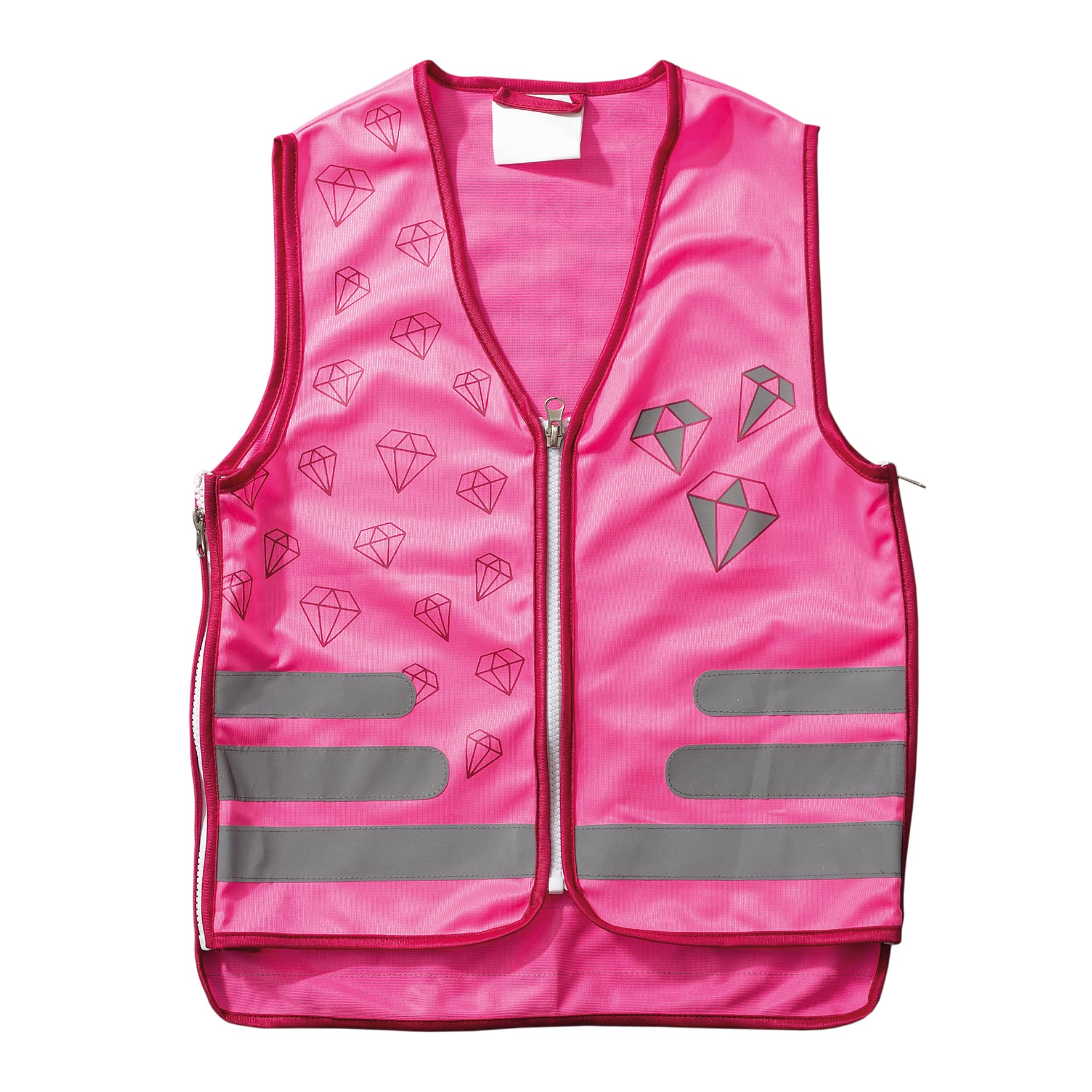 ROTH reflektierende Warnweste für Kinder mit coolem Design, größenverstellbar 5-8 Jahre (pink) von ROTH