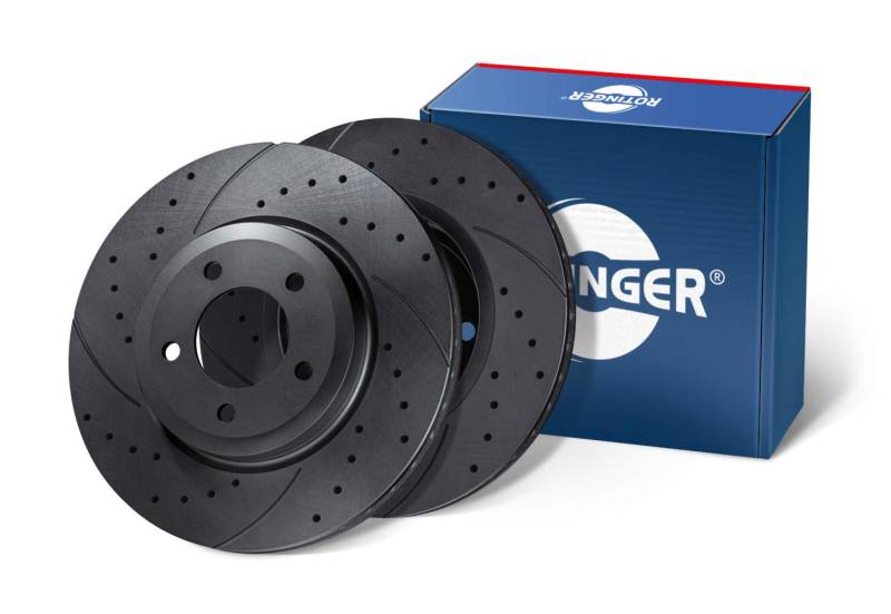 ROTINGER Bremsscheiben (Hinterachse, 2-teiliges Set) High Performance, Korrosionsschutzbeschichtung, RT 71004HP-GL T5 von ROTINGER