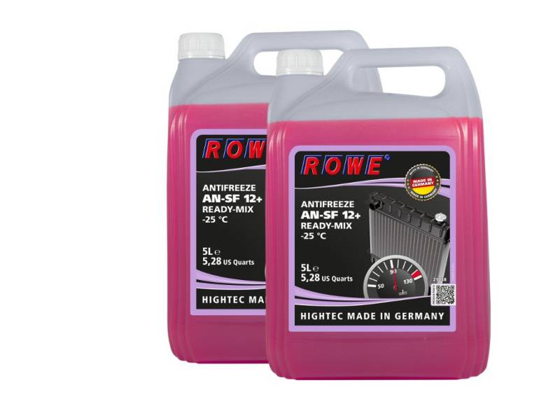 10 (2x5) Liter ROWE HIGHTEC ANTIFREEZE AN-SF 12+ READY-MIX -25 °C von ROWE