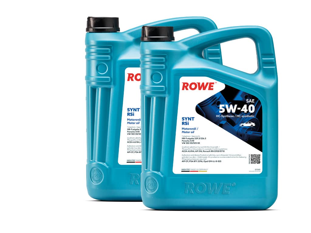 10 (2x5) Liter ROWE HIGHTEC SYNT RSi SAE 5W-40 von ROWE