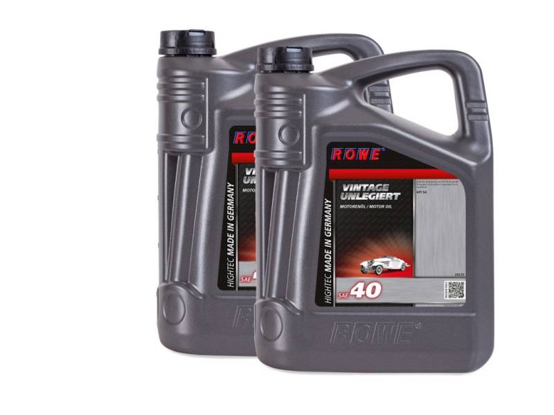 10 (2x5) Liter ROWE HIGHTEC VINTAGE SAE 40 UNLEGIERT von ROWE