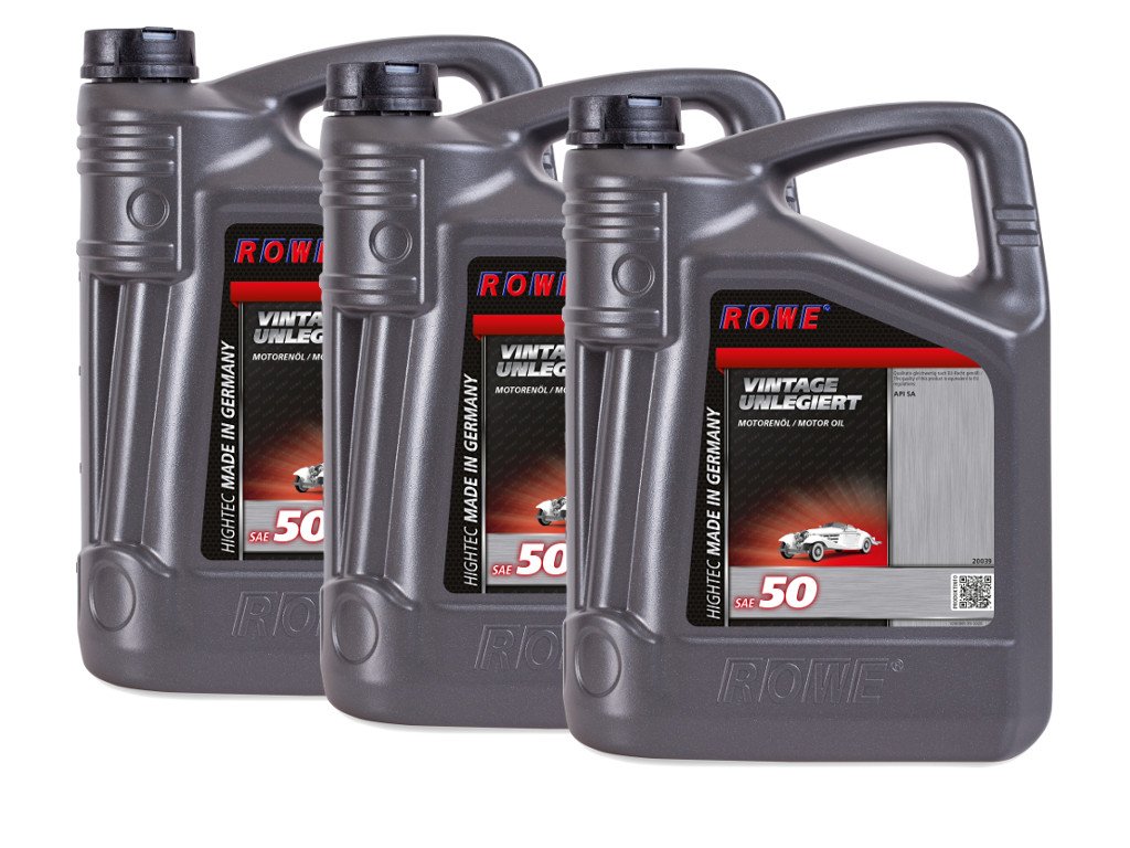 15L 15 Liter ROWE Motoröl Öl VINTAGE Unlegiert SAE 50 Oldtimer Einbereichsöl von ROWE
