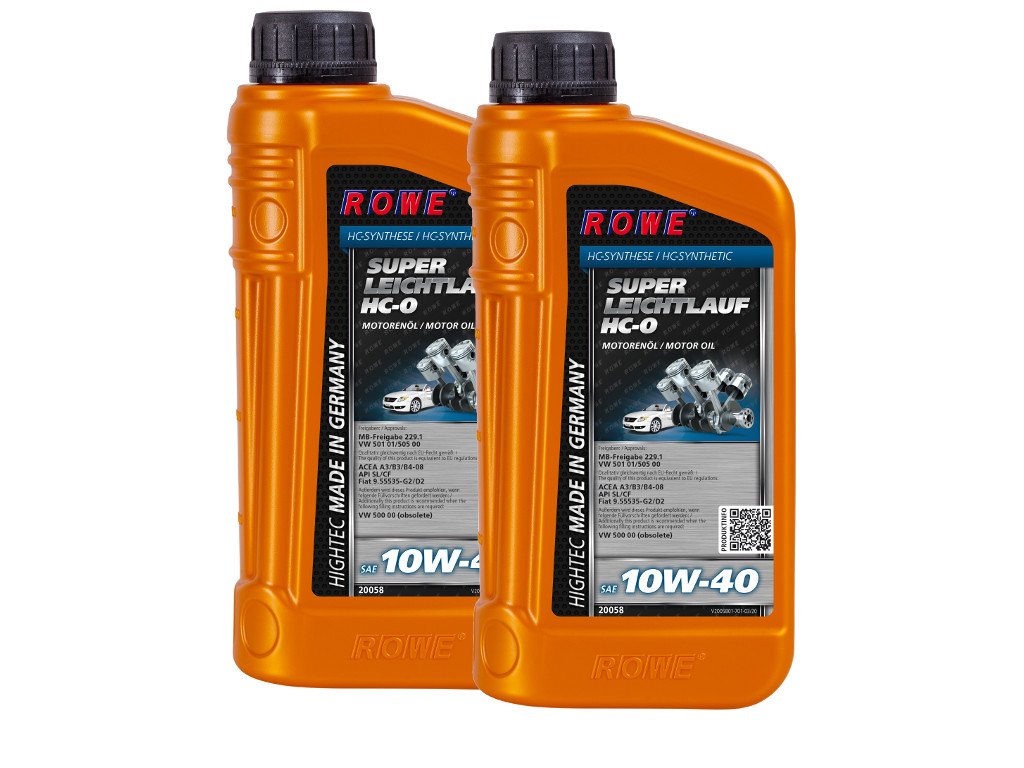 2 (2x1) Liter ROWE HIGHTEC SUPER LEICHTLAUF HC-O SAE 10W-40 von ROWE