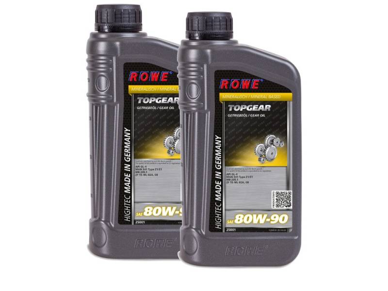 2 (2x1) Liter ROWE HIGHTEC TOPGEAR SAE 80W-90 von ROWE