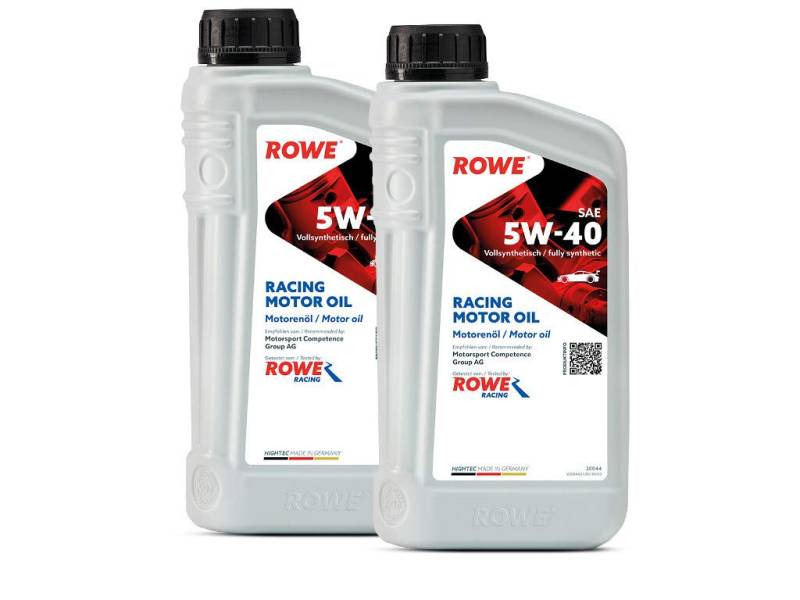 2 (2x1L) Liter ROWE HIGHTEC RACING MOTOR OIL SAE 5W-40 Motoröl Made in Germany von ROWE