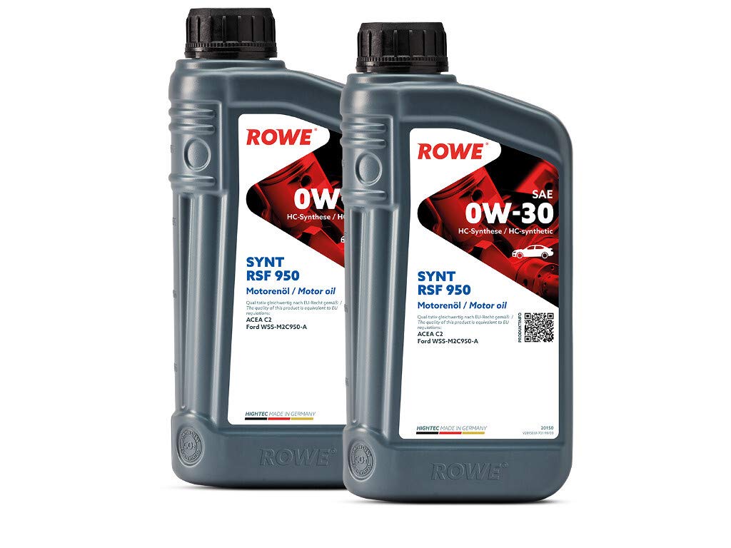 2 (2x1L) Liter ROWE HIGHTEC SYNT RSF 950 SAE 0W-30 Motoröl Made in Germany von ROWE