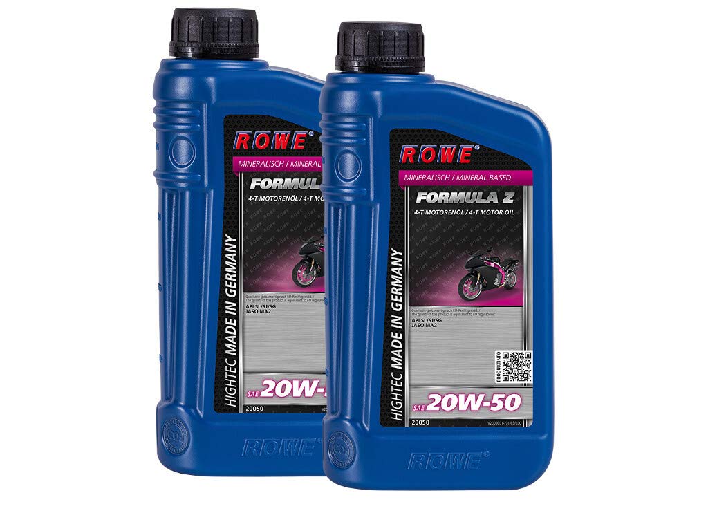 2 Liter (2x1L) ROWE HIGHTEC FORMULA SAE 20W-50 Z Motorrad Motorenöl von ROWE