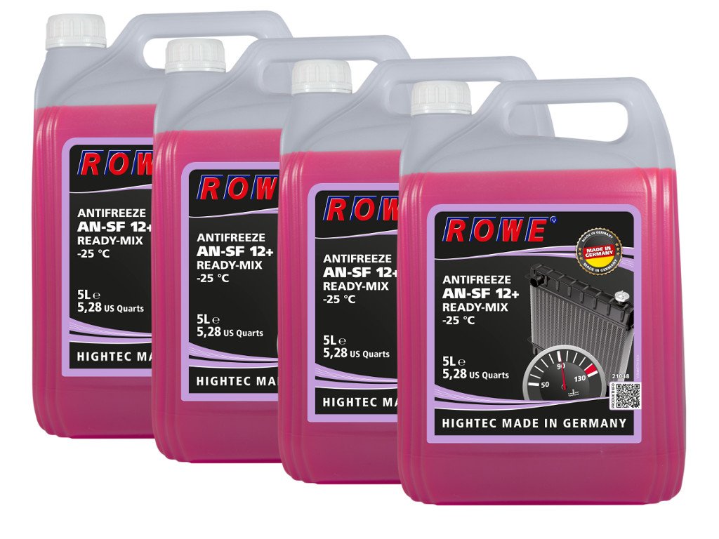 20 (4x5) Liter ROWE HIGHTEC ANTIFREEZE AN-SF 12+ READY-MIX -25 °C von ROWE