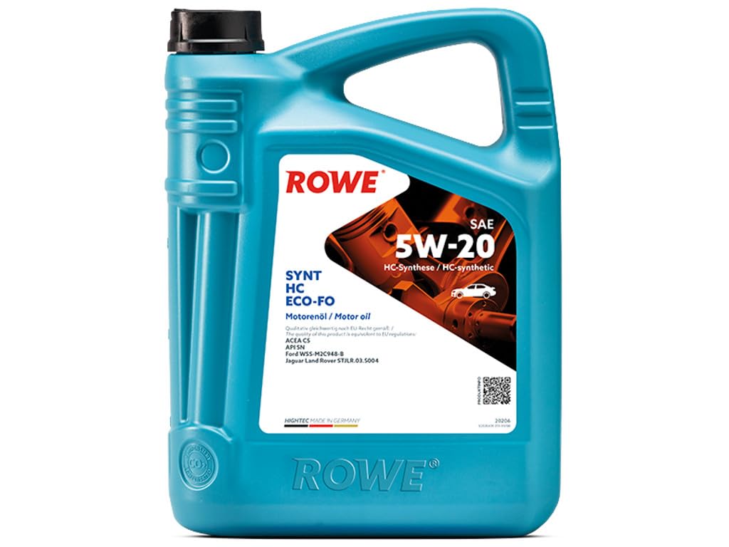 ROWE - 5 Liter HIGHTEC SYNT HC ECO-FO SAE 5W-20 Motorenöl - PKW Motoröl von ROWE