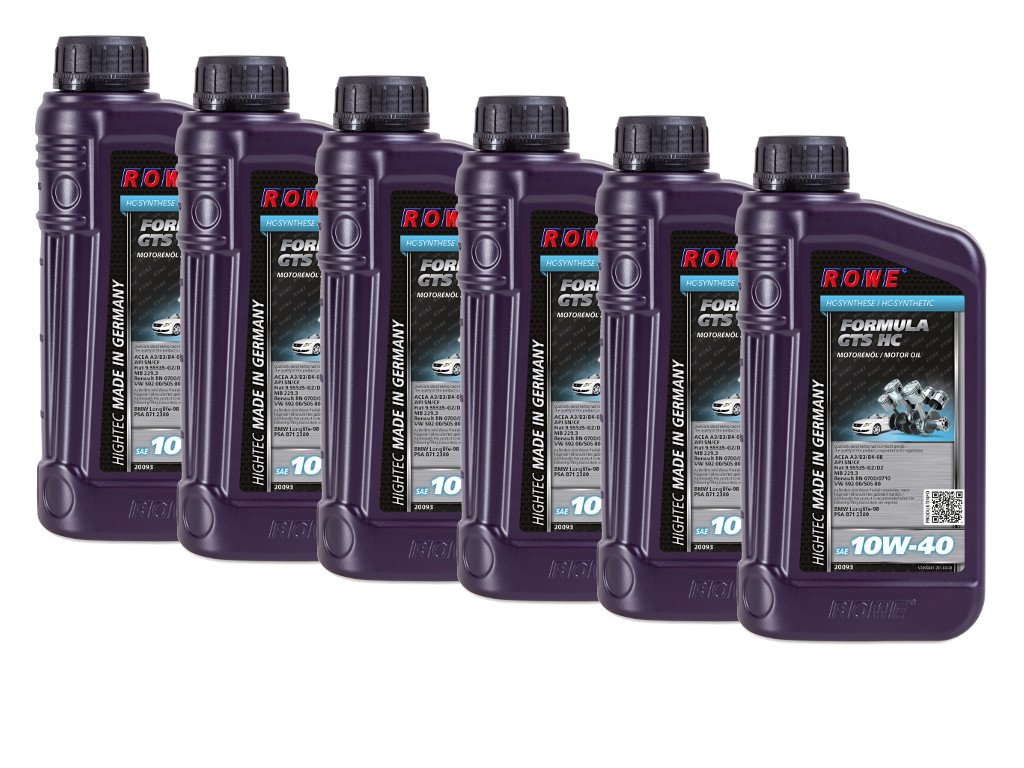6 (6x1) Liter ROWE HIGHTEC FORMULA GTS SAE 10W-40 HC von ROWE