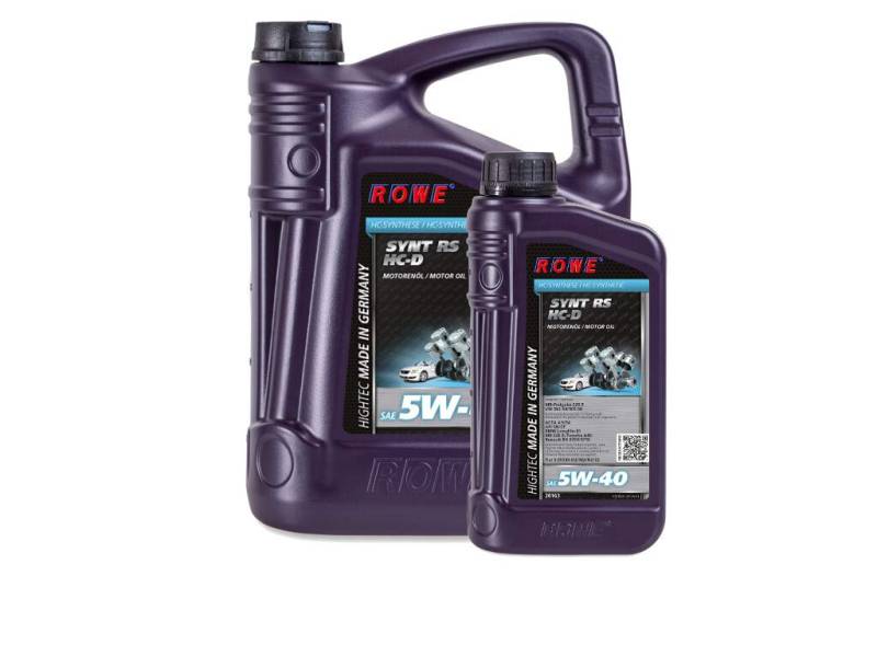 6 Liter (5L+1L) ROWE HIGHTEC SYNT RS HC-D SAE 5W-40 Motoröl Made in Germany von ROWE
