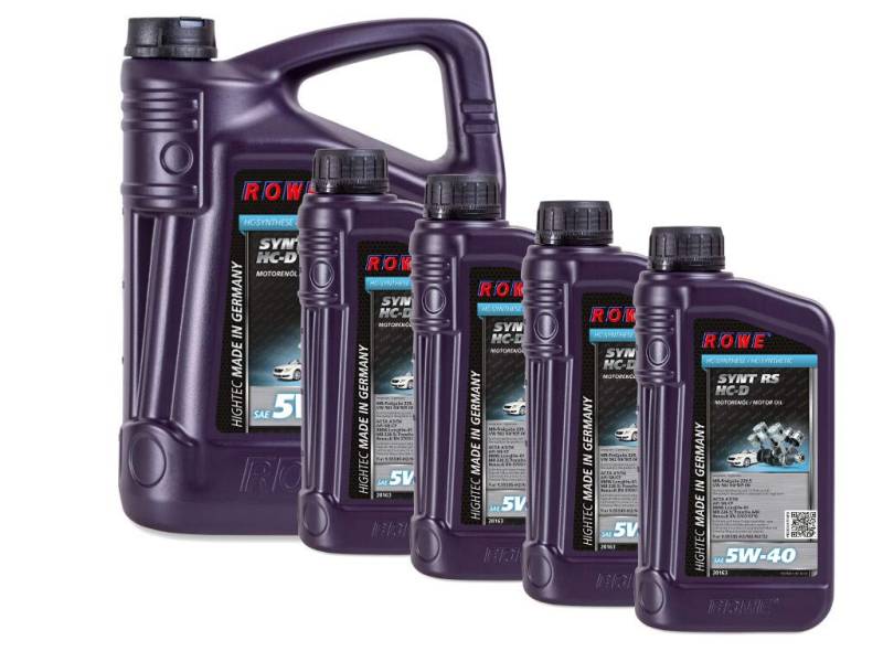 9 Liter (5L+4L) ROWE HIGHTEC SYNT RS HC-D SAE 5W-40 Motoröl Made in Germany von ROWE