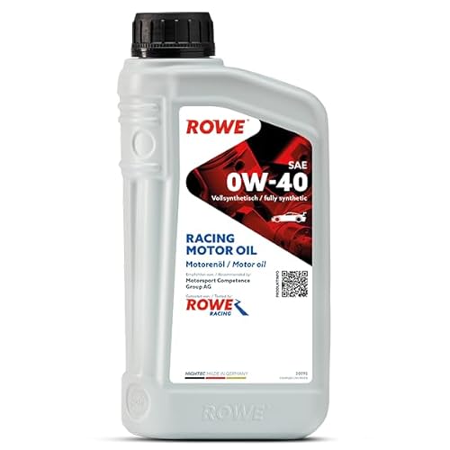 ROWE 20092 HIGHTEC RACING MOTOR OIL SAE 0W-40 - vollsynthetisches Motorenöl mit Multi-Ester-Technologie für Rennsport - 1 Liter von ROWE