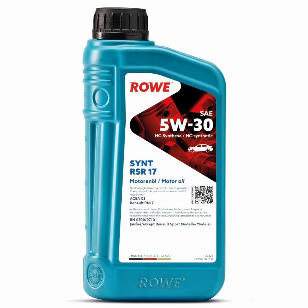 ROWE - 1 Liter HIGHTEC SYNT RSR 17 SAE 5W-30 Motorenöl - PKW Motoröl ROWE - 1 Liter HIGHTEC SYNT RSR 17 SAE 5W-30 Motorenöl - PKW Motoröl von ROWE