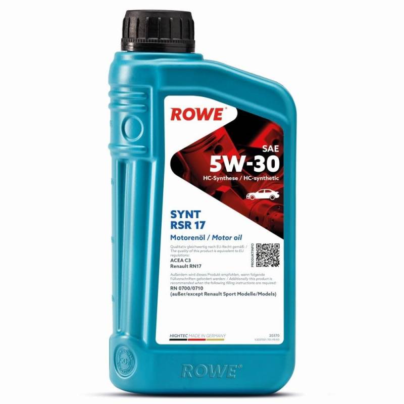 ROWE - 1 Liter HIGHTEC SYNT RSR 17 SAE 5W-30 Motorenöl - PKW Motoröl von ROWE