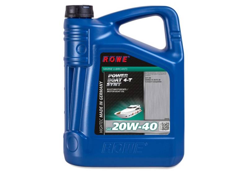 ROWE - 5 Liter HIGHTEC POWER BOAT 4-T SAE 20W-40 SYNT Motorenöl - PKW Motoröl von ROWE