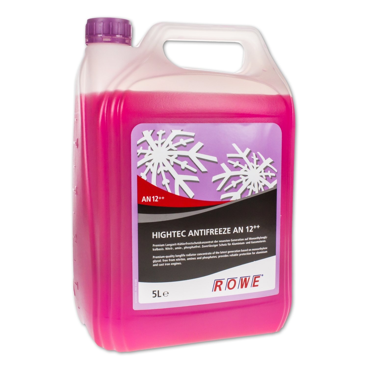 ROWE Hightec Antifreeze AN 12++ - 5 Liter PKW Kühler-Frostschutzkonzentrat | Made in Germany von ROWE