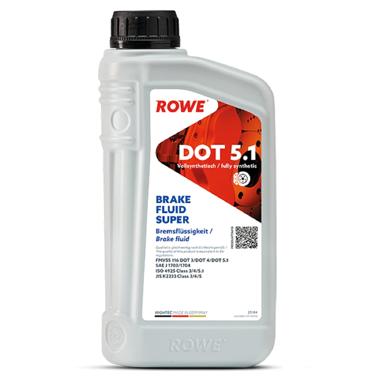 ROWE HIGHTEC BRAKE FLUID SUPER DOT 5.1, 1 Liter von ROWE