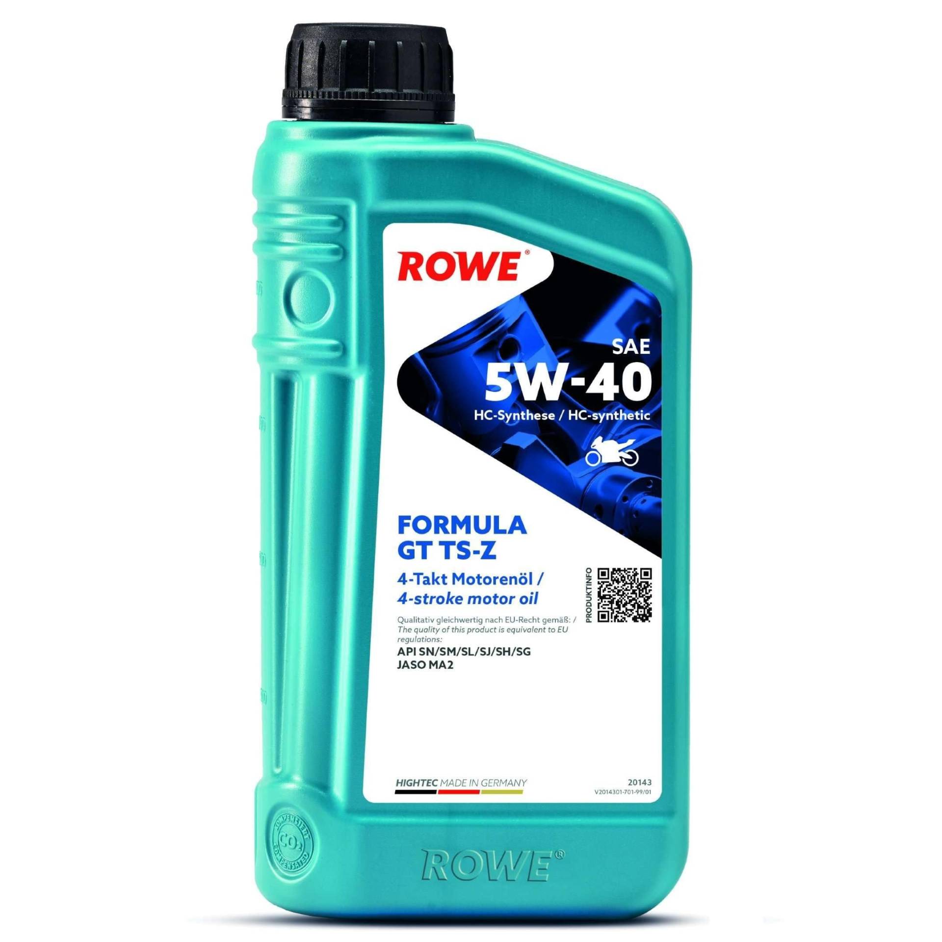 ROWE HIGHTEC FORMULA GT SAE 5W-40 TS-Z, 1 Liter ROWE HIGHTEC FORMULA GT SAE 5W-40 TS-Z, 1 Liter von ROWE