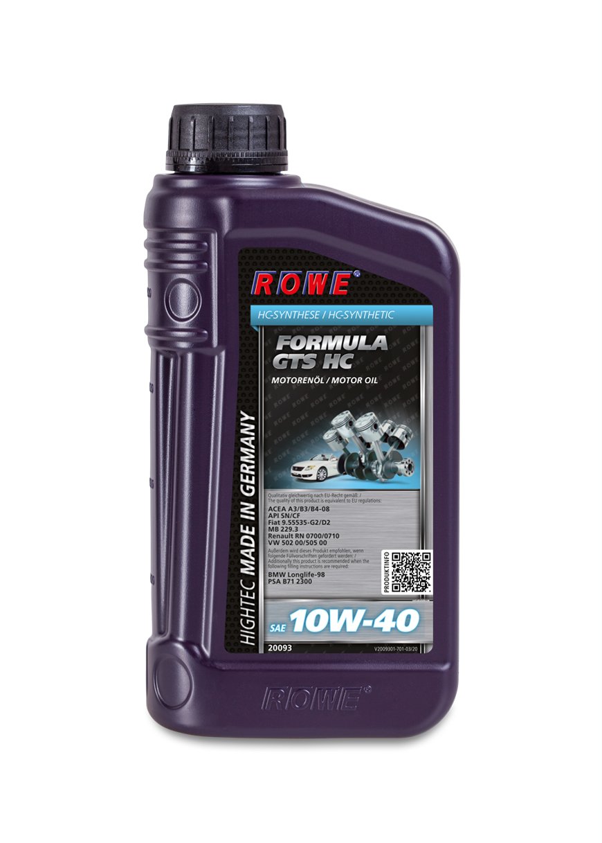 ROWE HIGHTEC FORMULA GTS SAE 10W-40 HC, 1 Liter von ROWE