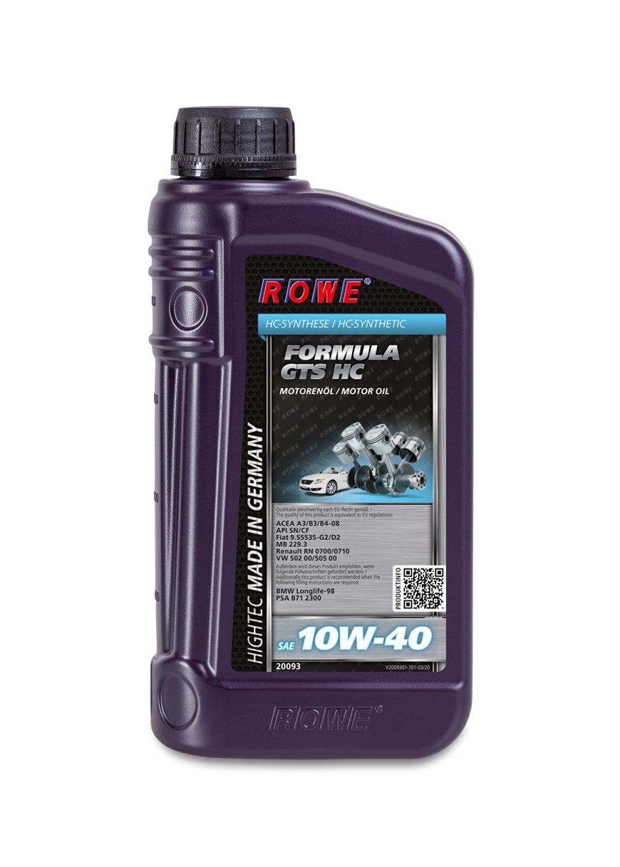 ROWE HIGHTEC FORMULA GTS SAE 10W-40 HC, 1 Liter ROWE HIGHTEC FORMULA GTS SAE 10W-40 HC, 1 Liter von ROWE