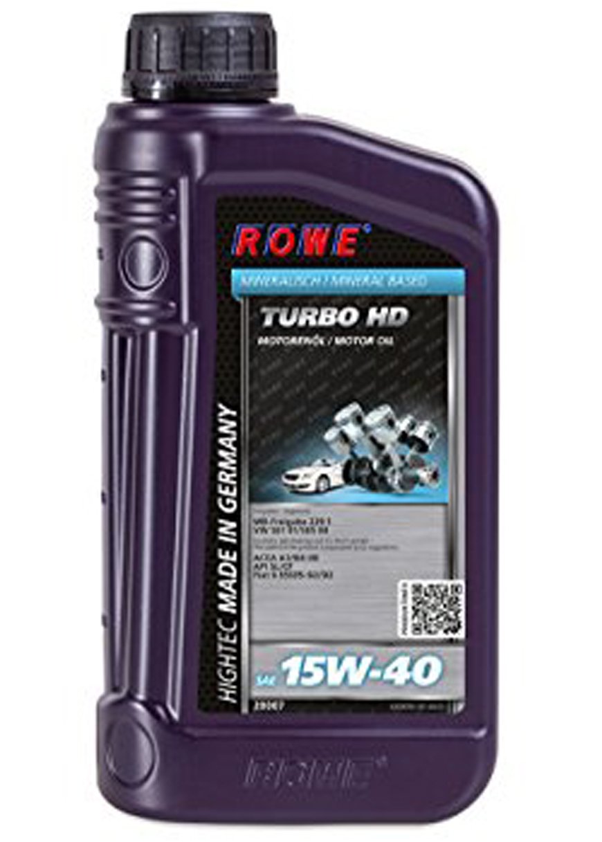 ROWE HIGHTEC FORMULA SUPER SAE 15W-40 - 1 Liter Motoröl für gemischten Fuhrpark mineralisch | Made in Germany von ROWE