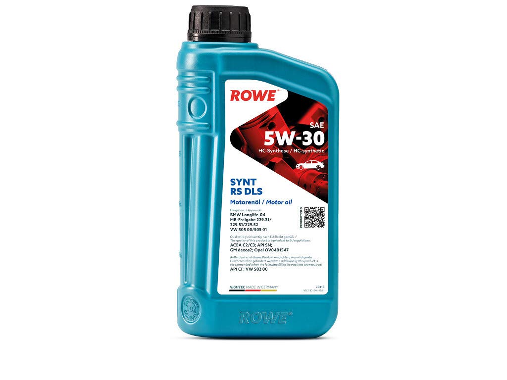 ROWE - 1 Liter HIGHTEC SYNT RS DLS SAE 5W-30 Motorenöl - PKW Motoröl von ROWE