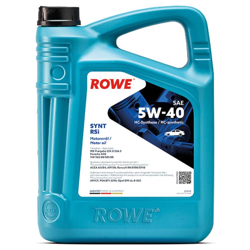Rowe 20068-0050-03 Hightec Synthetik Motorenöl, 5L Volumen von ROWE