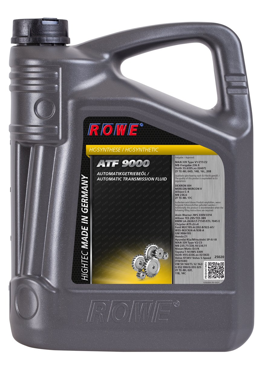 ROWE Hightec ATF 9000-5 Liter PKW Getriebeöl Teil-synthetisch (HC-Synthese) | Made in Germany von ROWE