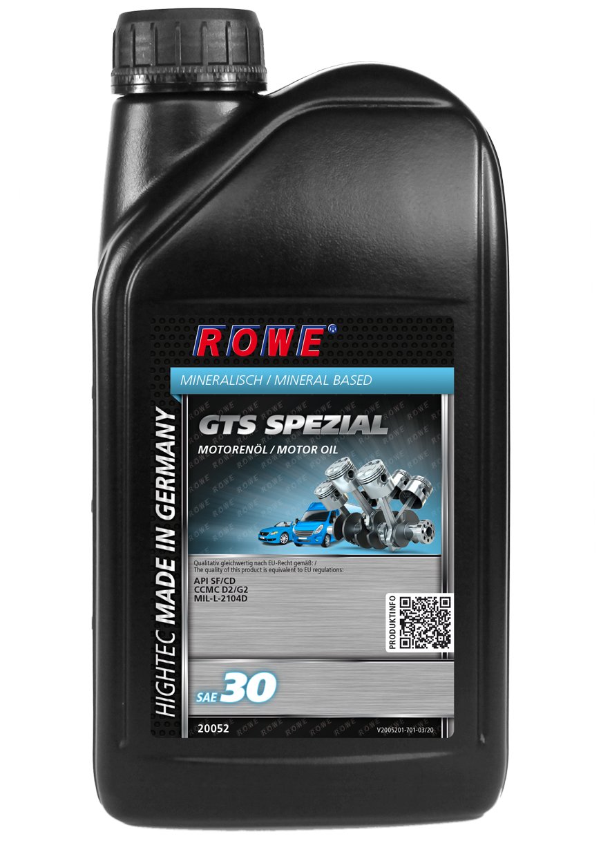 ROWE Hightec GTS Spezial SAE 30-1 Liter Einbereich PKW-Motoröl mineralisch | Made in Germany von ROWE
