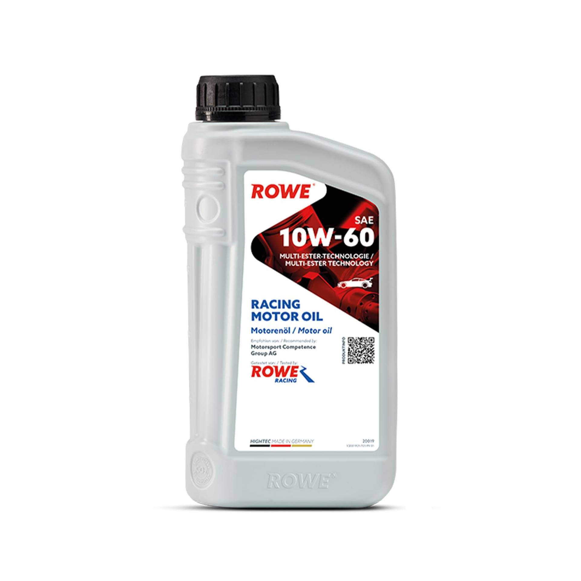 ROWE 20019 HIGHTEC RACING MOTOR OIL SAE 10W-60 - vollsynthetisches Motorenöl mit Multi-Ester-Technologie für Rennsport - 1 Liter ROWE 20019 HIGHTEC RACING MOTOR OIL SAE 10W-60 - vollsynthetisches Motorenöl mit Multi-Ester-Technologie für Rennsport - 1 Liter von ROWE