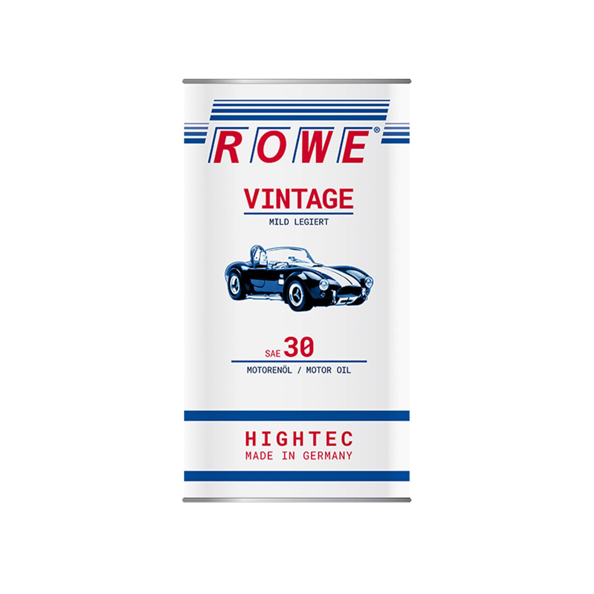 ROWE 20224 HIGHTEC VINTAGE SAE 30 MILD LEGIERT - Pkw-Motorenöl für Old- und Youngtimer mit Otto- oder Dieselmotor - 5 Liter von ROWE