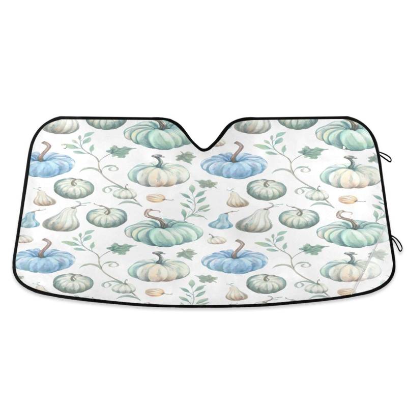 Auto-Sonnenschutz für Windschutzscheibe, Kürbisse, Pastellfarben, faltbare Frontscheibenabdeckung, Auto-Reflektor-Sonnenschutz – 134 x 59,9 cm von RPLIFE