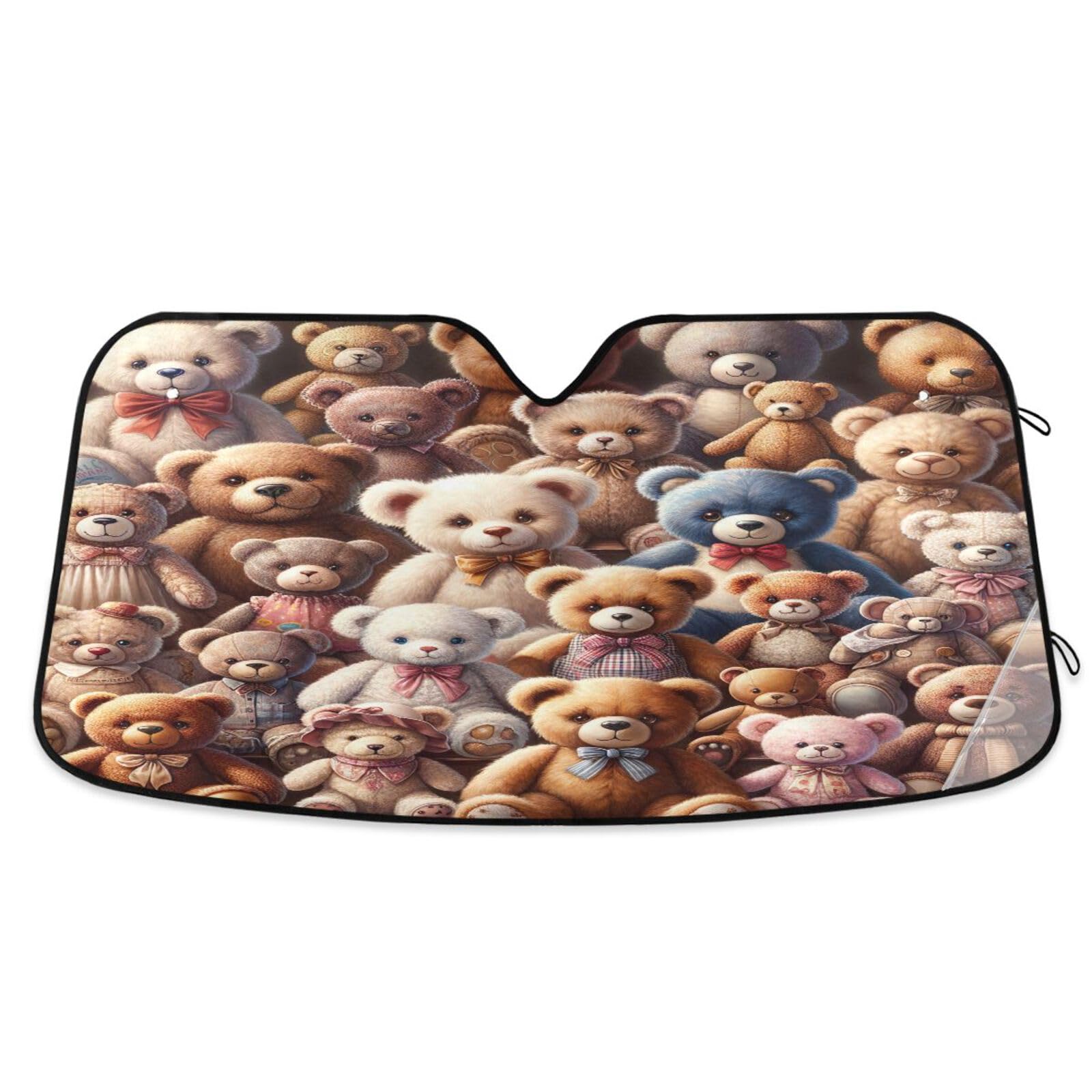 Auto-Sonnenschutz für Windschutzscheibe, niedliche Teddybären, faltbarer Auto-Reflektor-Sonnenschutz, Frontscheibenabdeckung – 144 x 80 cm Auto-Sonnenschutz für Windschutzscheibe, niedliche Teddybären, faltbarer Auto-Reflektor-Sonnenschutz, Frontscheibenabdeckung – 144 x 80 cm von RPLIFE