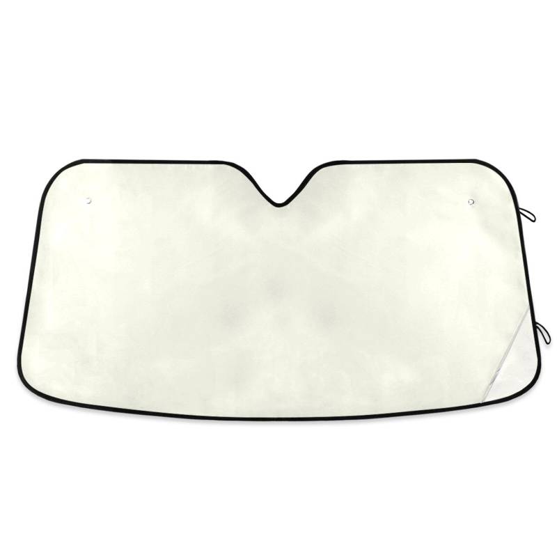 Windschutzscheiben-Sonnenschutz, Elfenbein, faltbarer Auto-Windschutzscheibenschutz vor Hitze, Frontscheibenabdeckung – 144 x 80 cm von RPLIFE