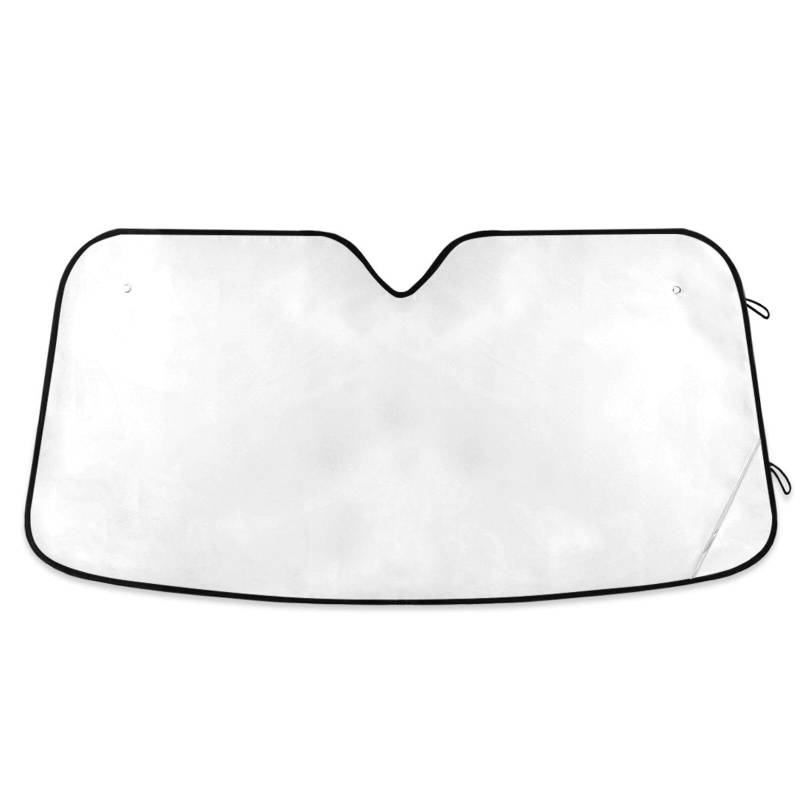 Windschutzscheiben-Sonnenschutz, weiß, faltbarer Hitzeschutz, Frontscheibenabdeckung (134 x 59,9 cm) von RPLIFE