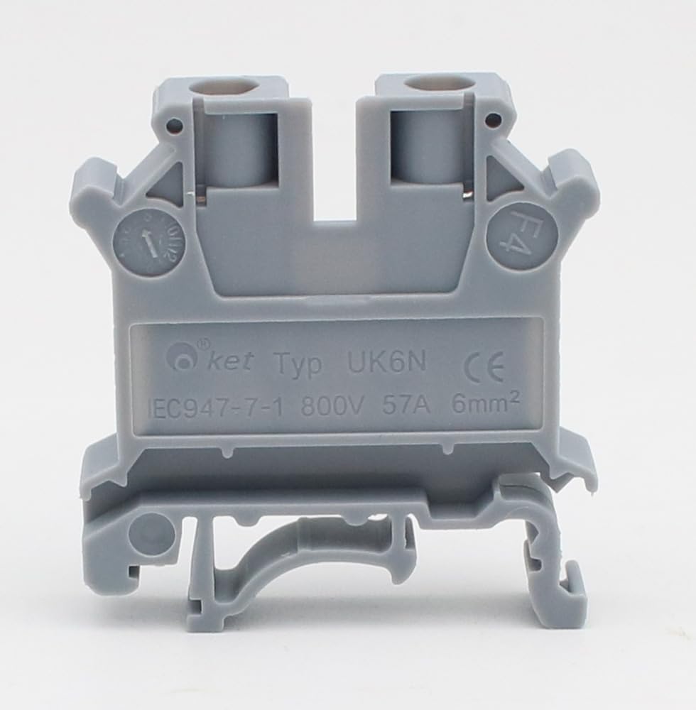 10Pcs Multi-Color Screw Feed-through Connductor Wire Electrical Connector DIN Rail Terminal Block von RPOVAXVK